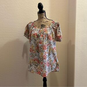 Lemon Grass | Floral Women's Top - Multicolor